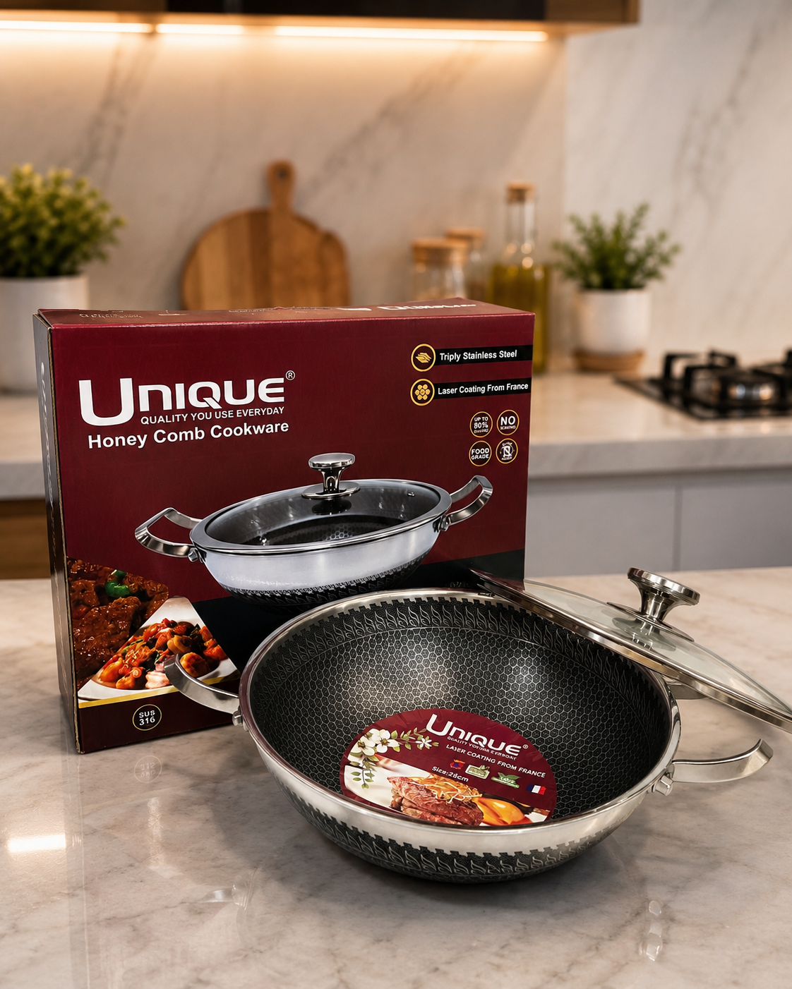 32cm Premium Honeycomb Korai – Unique France