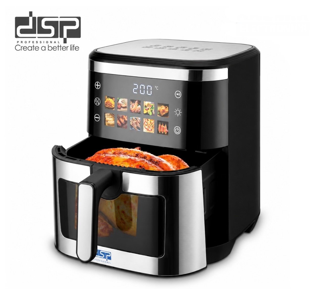 DSP KB2195 Air Fryer Double coil 10L Air Fryer