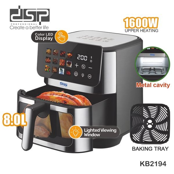 DSP KB2194 8.0L Air Fryer - Image 5