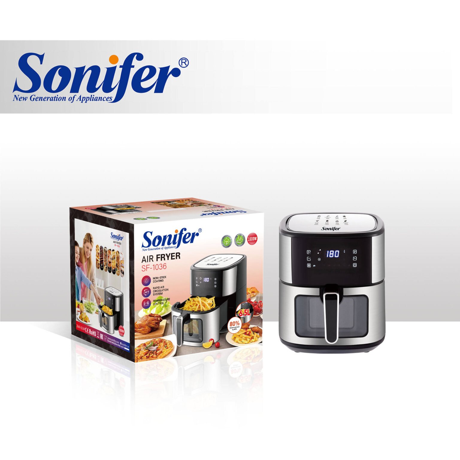 Sonifer SF-1036s Air Fryer 6.5L - Image 3