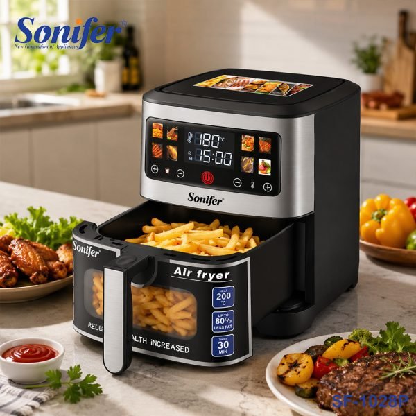 Sonifer SF-1028 6.5L Digital Air Fryer 1450W - Image 2
